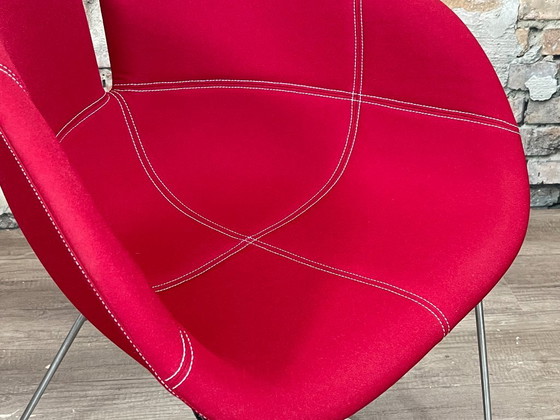 Moroso Fjord - rouge | Patricia Urquiola, Chaises de salle à manger, Textile, Métal, Modern (photo 11 sur 15)