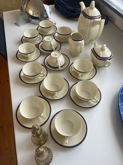 15-piece tea set Chodau, Czechoslovakia