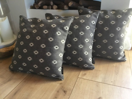 Set di 3 cuscini in cuoio grezzo, collezione Home Edelweiss, 40x40 cm – kussentjes, Textile