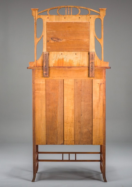 Image 1 of Mobiletto Art Nouveau con specchio, 1890