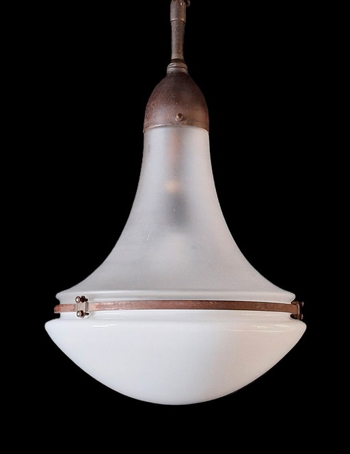 Art Deco Luzette hanglamp van Peter Behrens
