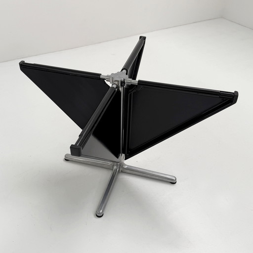 Schwarzer Plana-Klapptisch von Giancarlo Piretti für Castelli, 1970er Jahre