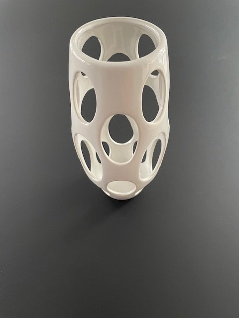 Space Age Design "Vase" With Openwork Patterns