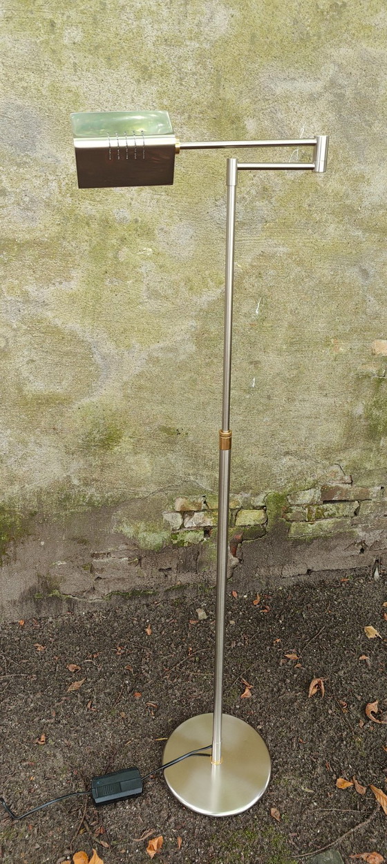 Image 1 of Tweekleurige verstelbare vloerlamp van Holtkoetter uit de jaren 80