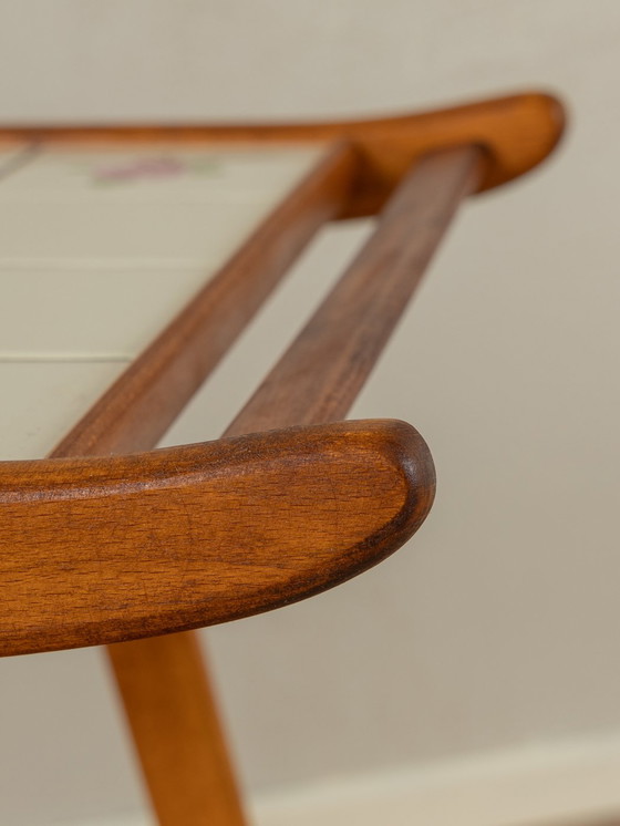 Image 1 of 50s betegelde serveerwagen