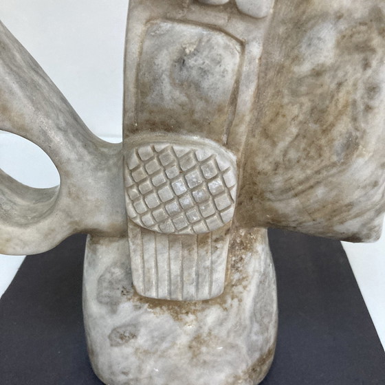 Image 1 of Sculpted stone head in pre-Columbian style, 20th century work