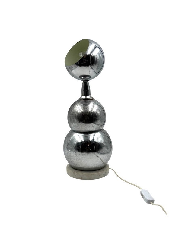 Image 1 of Space age chrome table Lamp, France 1970s