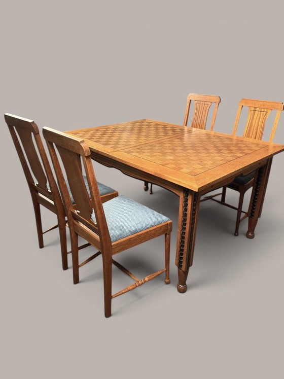De Coene Frères – complete B.L.M. Zebrano dining room, Courtrai 1927 – De Coene Freres, Sideboard cabinet (photo 5 of 23)