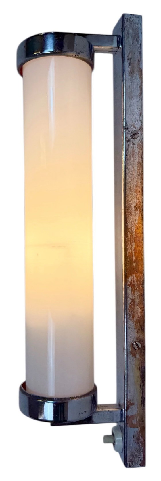 Image 1 of Vintage Art Deco wandlamp met opaalglas, jaren 1930