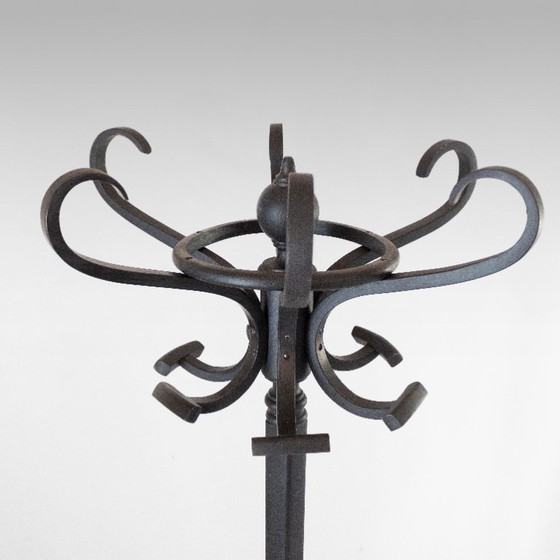 1x Perchero y paragüero antiguo de madera curvada estilo Thonet, circa 1900 – Wood (photo 6 of 14)