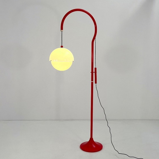 Image 1 of Red Model 4055 Floor Lamp by Luigi Bandini Buti for Kartell, 1960s