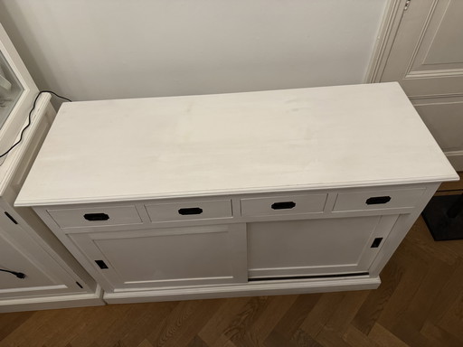 Bright Living white teak sideboard