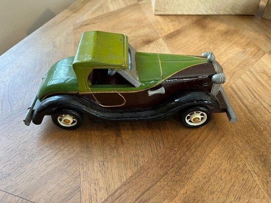 Lotto di 4 auto d'epoca in legno – Oggetti decorativi, Wood (photo 9 of 10)
