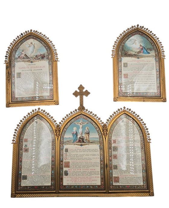 Image 1 of Altar Canon (Altar Cards (Tabellae Lavabo) 19th Century