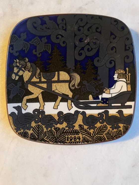 Image 1 of Arabia Kalevala Wall Plates Finlandia 1977-1999