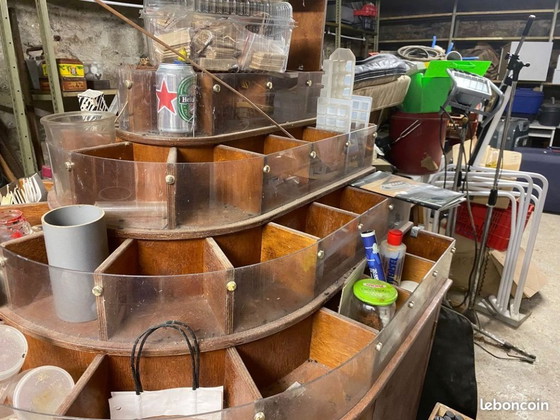 Image 1 of [Vintage] Authentieke vintage/industriële handelsvitrine