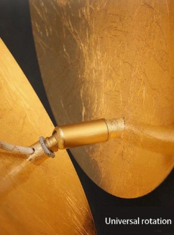 Image 1 of Beautiful Gold-colored Wall Lamp