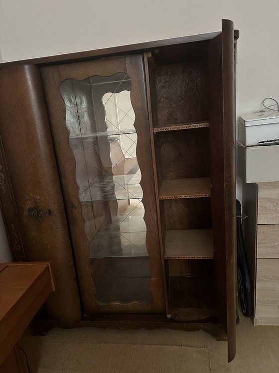 Image 1 of Vintage vitrine kast Neo Barok met invloeden van Louis XV