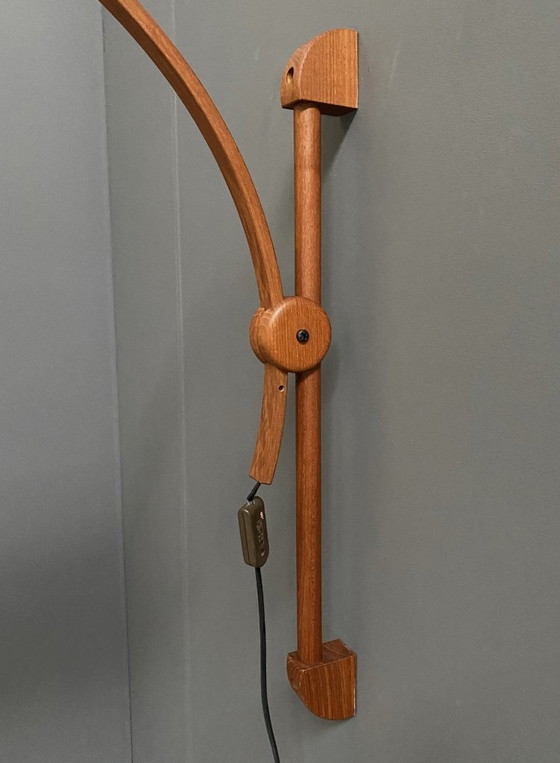 Image 1 of Teak-Wandleuchte von Domus Denmark aus den 1970er Jahren