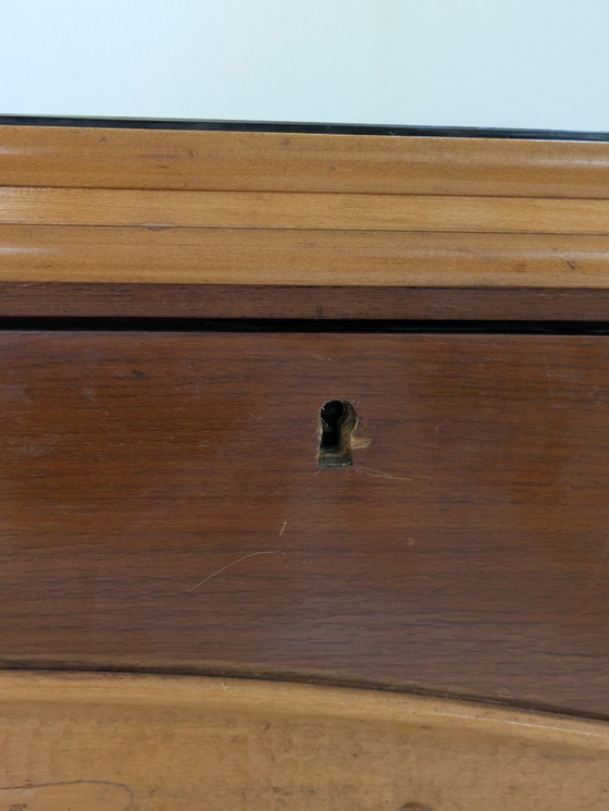 Image 1 of Dassi - Vittorio Dassi - Table d'appoint - Cristal, Bois, Laiton - Intérieur miroir