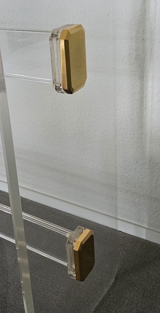 Side table (Vintage, Italian) Pierre Vandel – Glass, Plexiglass (photo 5 of 5)