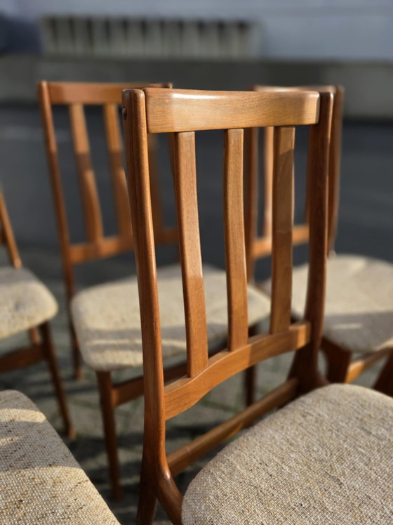 Image 1 of Set di 6 sedie danesi in teak Schionning & Elgaard – condizioni eccezionali, rivestimento originale