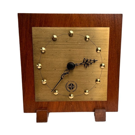 Image 1 of Vintage EAW table clock – anniversary model, Germany, 1960s.