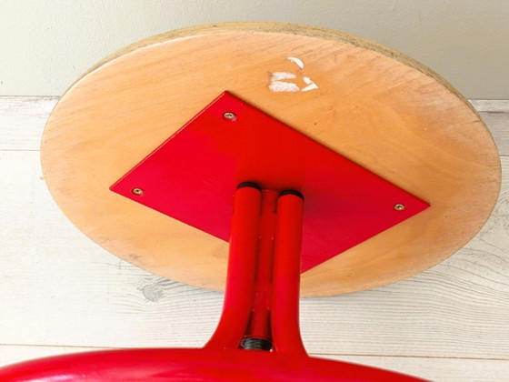 Image 1 of Antico sgabello da officina regolabile in altezza