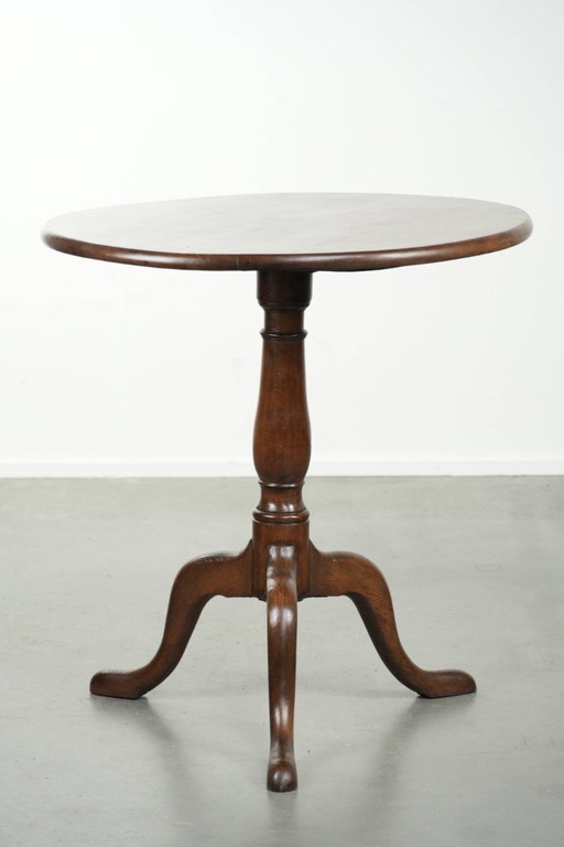Table d'appoint/table basse anglaise ancienne en chêne, datant de la fin du XVIIIe siècle