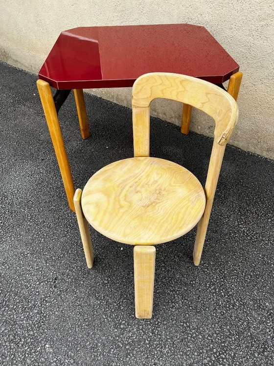 Image 1 of Bruno Rey table in red Formica for Dietiker, 1970s