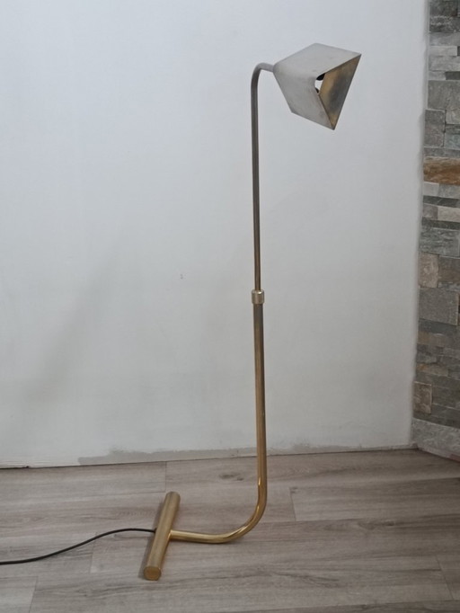 Brass floor reading lamp by Roger Nathan 1970s