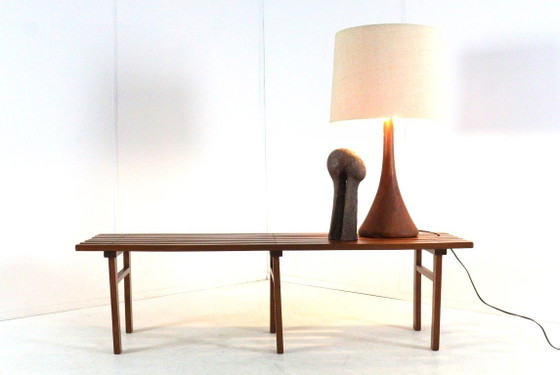 Vintage Wooden Slatted Bench 'Odijk' Midcentury – Benches (photo 3 of 15)