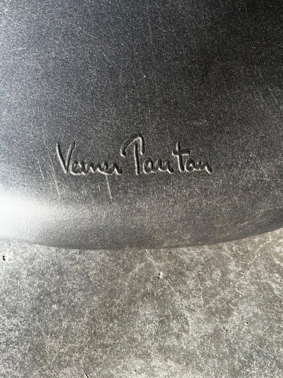 Image 1 of 2x Silla Panton original negra (clásico del diseño de Verner Panton, producido por Vitra).