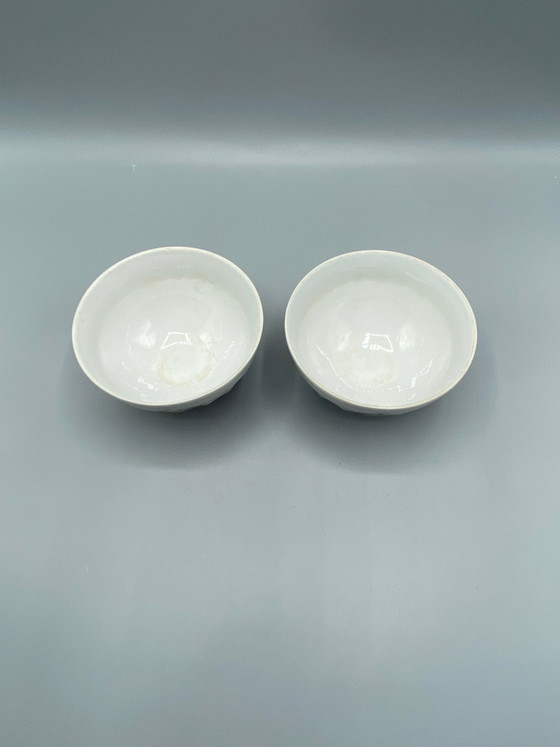 2 Chauvigny Porcelain Cider Bowls – Fernand Deshoulières – Fruit Decor – Circa – Decorative Objects (photo 3 of 6)