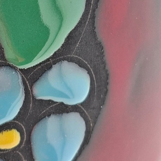 Image 1 of Red San Marino vase | Titano girl Italy