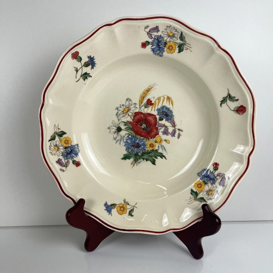 Set di 6 Piatti Fondi "Agreste" Sarreguemines, XX Secolo – Stoviglie, Ceramic (photo 3 of 8)