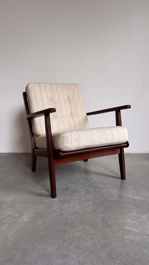 Vintage Deense fauteuil teak