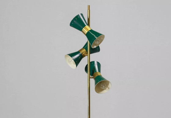 Image 1 of Lampadaire diabolo vert