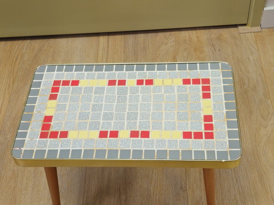 Image 1 of Table d'appoint vintage Table à plantes Mosaïque
