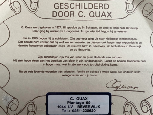 Cor Quax (1927–2008) – Winterlandschaft