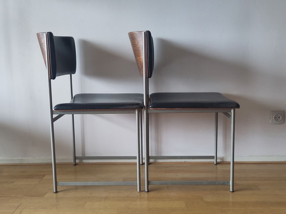2x Pastoe Sedia da pranzo SM 08 Cees Braakman – Sedie da pranzo, Metallo, Plastica (photo 8 of 15)