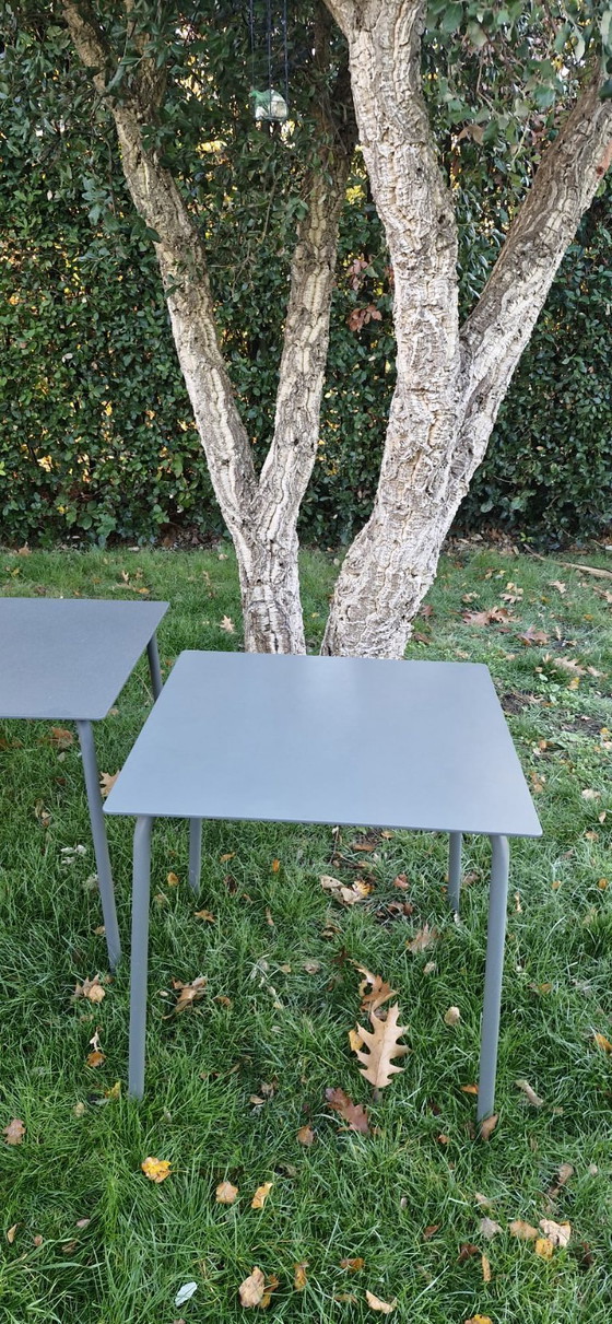 Image 1 of 2x SERAX August garden table by Vincent van Duysen (75x75 green/eucalyptus)