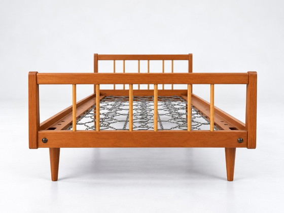Vintage design daybed from the 1960s (2 pieces in stock), Sofa beds, Wood, Brown (photo 13 of 13)