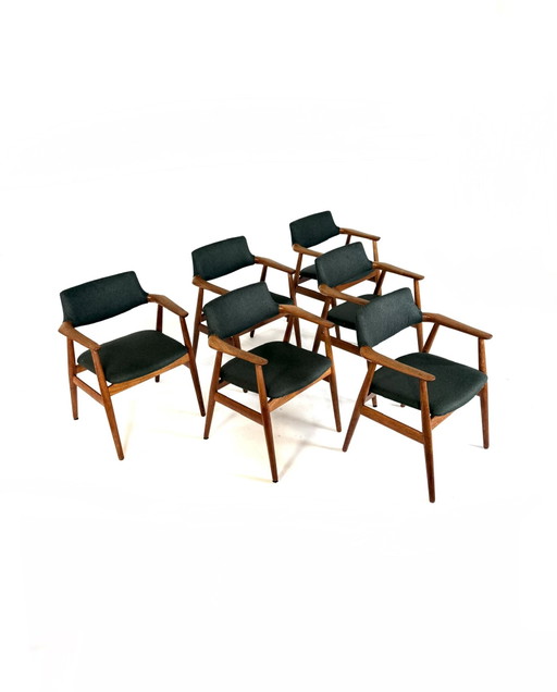 6x GM11 restaurées, Glostrup Møbelfabrik ‘60