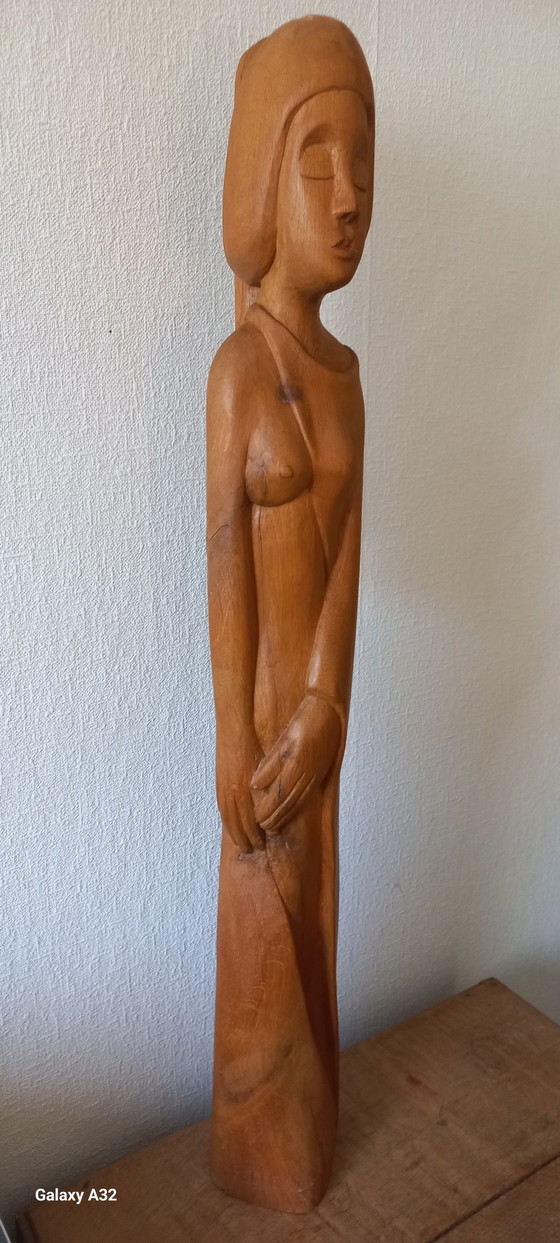 Sculture - Erato - Maurice Pelgrims-Jelle – Wood (photo 3 of 13)
