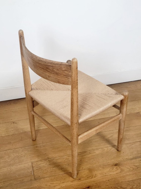 Image 1 of Lot de 2 chaises de salle à manger Hans J. Wegner CH36 pour Carl Hansen & Søn en chêne massif
