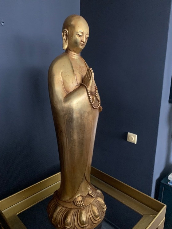 Image 1 of Byzondere Vergulde Bronzen  < bhoeda beeld >