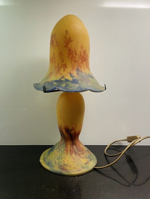 Verre D’Art De France Mushroom Lamp