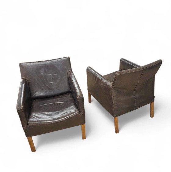 2 x Gerard van den Berg Coppola fauteuil lounge avec dossier flexible – Leather (photo 2 of 9)