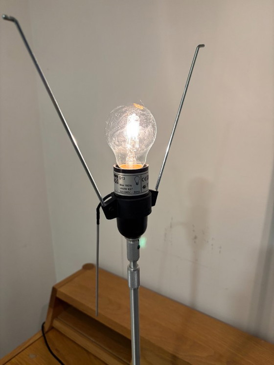 Luceplan Costanza Telescopic Table Lamp with Switch Aluminium/White (photo 5 of 9)